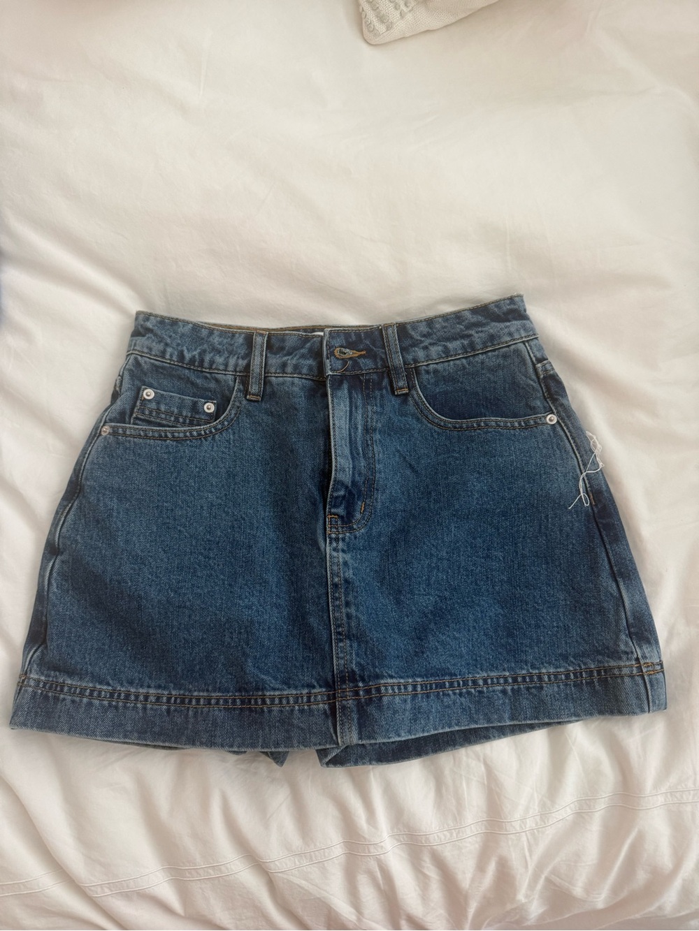 Princess Polly Dark Blue Denim Mini Skirt